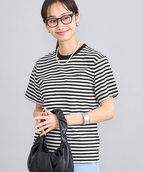 coen（コーエン）の「USAコットンCOEN刺繍Tシャツ（Tシャツ/カットソー・レディース・その他1/オフホワイト/ブラック/ロイヤルブルー/その他3・M/L）」の4枚目の写真