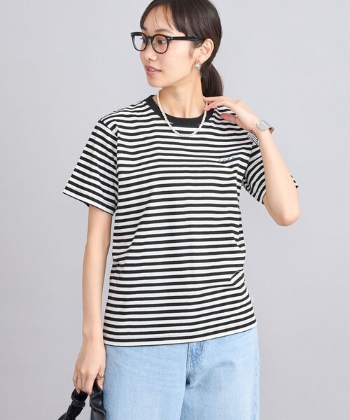 coen（コーエン）の「USAコットンCOEN刺繍Tシャツ（Tシャツ/カットソー・レディース・その他1/オフホワイト/ブラック/ロイヤルブルー/その他3・M/L）」の6枚目の写真