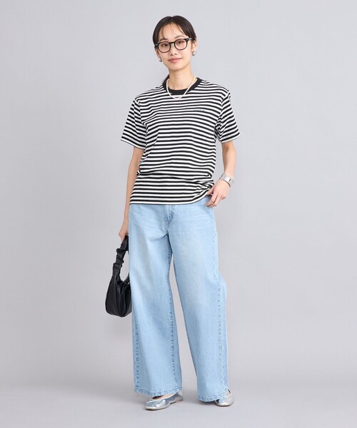 coen（コーエン）の「USAコットンCOEN刺繍Tシャツ（Tシャツ/カットソー・レディース・その他1/オフホワイト/ブラック/ロイヤルブルー/その他3・M/L）」の9枚目の写真