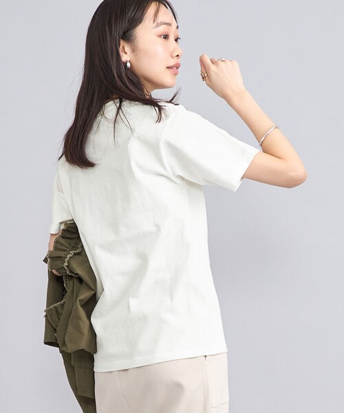 coen（コーエン）の「USAコットンCOEN刺繍Tシャツ（Tシャツ/カットソー・レディース・その他1/オフホワイト/ブラック/ロイヤルブルー/その他3・M/L）」の12枚目の写真