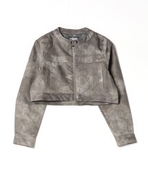 Nope Girl（ノープガール）の「cropped fake leather jacket（その他アウター）」