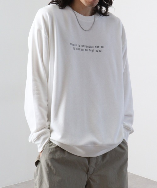 SUGGESTION(サジェッション)の「SUGGESTION エモ系グラフィックPT裏毛トレーナー(スウェット・メンズ・ピンク/ブラック/オフホワイト・L/M)」の13枚目の写真