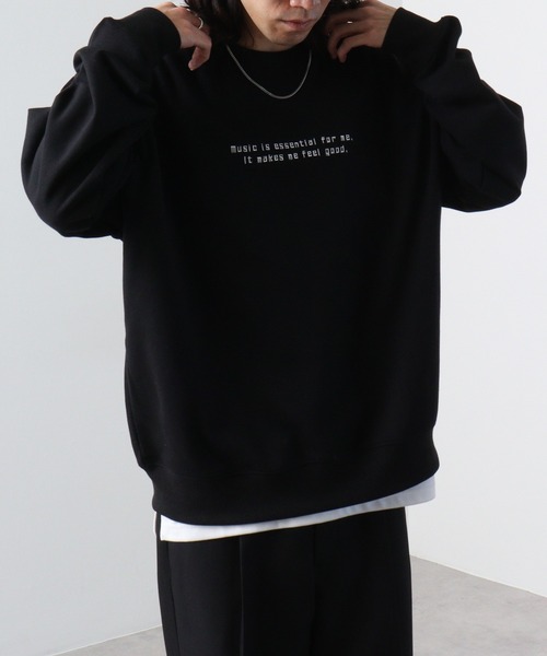 SUGGESTION(サジェッション)の「SUGGESTION エモ系グラフィックPT裏毛トレーナー(スウェット・メンズ・ピンク/ブラック/オフホワイト・L/M)」の16枚目の写真