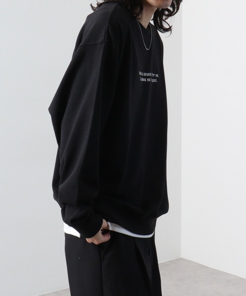 SUGGESTION(サジェッション)の「SUGGESTION エモ系グラフィックPT裏毛トレーナー(スウェット・メンズ・ピンク/ブラック/オフホワイト・L/M)」の19枚目の写真