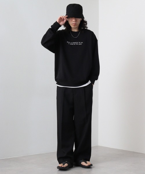 SUGGESTION(サジェッション)の「SUGGESTION エモ系グラフィックPT裏毛トレーナー(スウェット・メンズ・ピンク/ブラック/オフホワイト・L/M)」の20枚目の写真