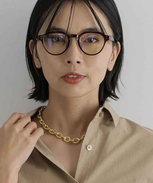 BARNYARDSTORM（バンヤードストーム）の「BARNYARDSTORM / UVカットグラス（メガネ・レディース・ナチュラル/ブラウン・FREE）」の8枚目の写真