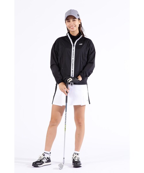 New Balance Golf(ニューバランスゴルフ)の「【new balance golf】シアーリップストップ フルジップ ウインド ブルゾン (WOMENS SPORT)(ナイロンジャケット・レディース・ホワイト/ブラック・SMALL/LARGE/MEDIUM)」の14枚目の写真