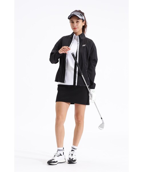 New Balance Golf(ニューバランスゴルフ)の「【new balance golf】シアーリップストップ フルジップ ウインド ブルゾン (WOMENS SPORT)(ナイロンジャケット・レディース・ホワイト/ブラック・SMALL/LARGE/MEDIUM)」の15枚目の写真