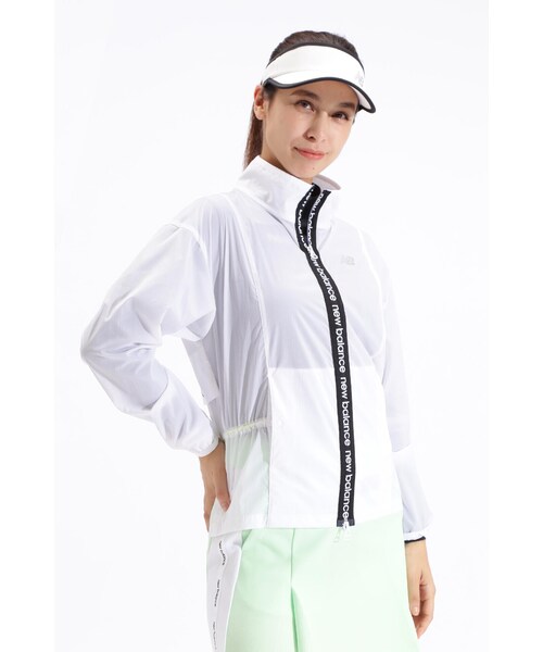 New Balance Golf(ニューバランスゴルフ)の「【new balance golf】シアーリップストップ フルジップ ウインド ブルゾン (WOMENS SPORT)(ナイロンジャケット・レディース・ホワイト/ブラック・SMALL/LARGE/MEDIUM)」の20枚目の写真