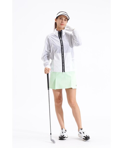 New Balance Golf(ニューバランスゴルフ)の「【new balance golf】シアーリップストップ フルジップ ウインド ブルゾン (WOMENS SPORT)(ナイロンジャケット・レディース・ホワイト/ブラック・SMALL/LARGE/MEDIUM)」の21枚目の写真