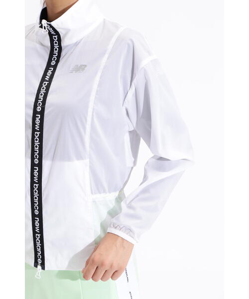 New Balance Golf(ニューバランスゴルフ)の「【new balance golf】シアーリップストップ フルジップ ウインド ブルゾン (WOMENS SPORT)(ナイロンジャケット・レディース・ホワイト/ブラック・SMALL/LARGE/MEDIUM)」の5枚目の写真
