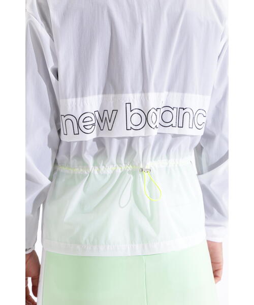 New Balance Golf(ニューバランスゴルフ)の「【new balance golf】シアーリップストップ フルジップ ウインド ブルゾン (WOMENS SPORT)(ナイロンジャケット・レディース・ホワイト/ブラック・SMALL/LARGE/MEDIUM)」の7枚目の写真