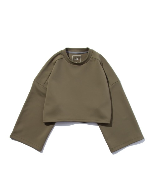 F/CE. （エフシーイー）の「F/CE. DELTA CROPPED TOP / エフシーイー デルタ クロップド トップ（スウェット・レディース・アイボリー/オリーブ/ブラック・FREE）」の3枚目の写真