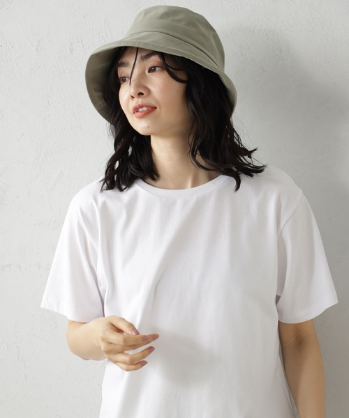 FOUND GOOD(ファウンドグッド)の「コットンHAT(ハット・レディース・ブラック/グリーン系2/グレー系2/イエロー系5/アイボリー/ネイビー・FREE)」の14枚目の写真