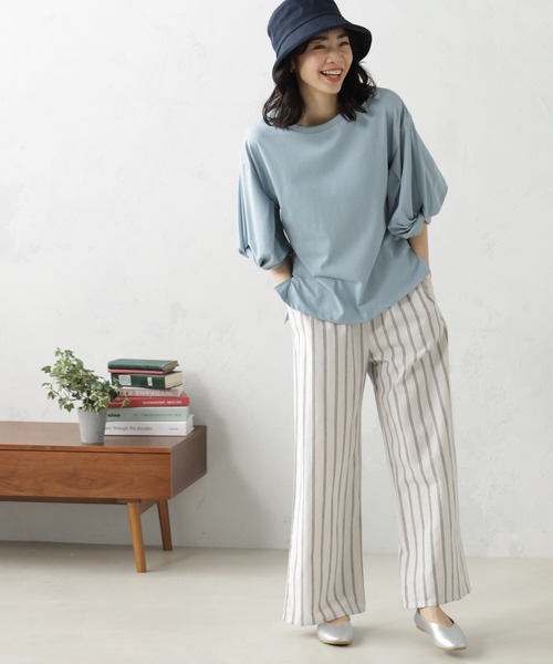 FOUND GOOD(ファウンドグッド)の「コットンHAT(ハット・レディース・ブラック/グリーン系2/グレー系2/イエロー系5/アイボリー/ネイビー・FREE)」の16枚目の写真