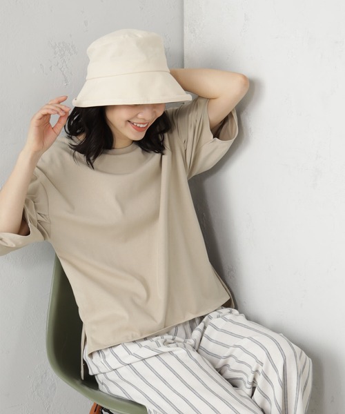 FOUND GOOD(ファウンドグッド)の「コットンHAT(ハット・レディース・ブラック/グリーン系2/グレー系2/イエロー系5/アイボリー/ネイビー・FREE)」の19枚目の写真