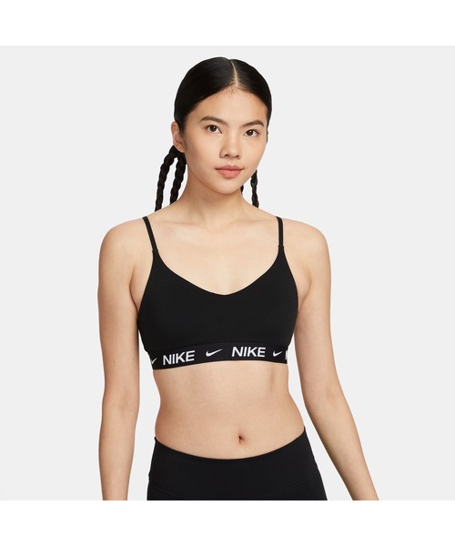 NIKE(ナイキ)の「ナイキ NIKE ナイキ DF LGT SPT インディ ブラ(スポーツブラ・レディース・ホワイト/ブラック/ブラウン/ネイビー/ブラック×ホワイト・S/M/L)」の1枚目の写真