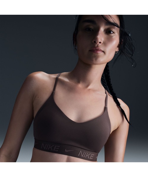 NIKE(ナイキ)の「ナイキ NIKE ナイキ DF LGT SPT インディ ブラ(スポーツブラ・レディース・ホワイト/ブラック/ブラウン/ネイビー/ブラック×ホワイト・S/M/L)」の4枚目の写真