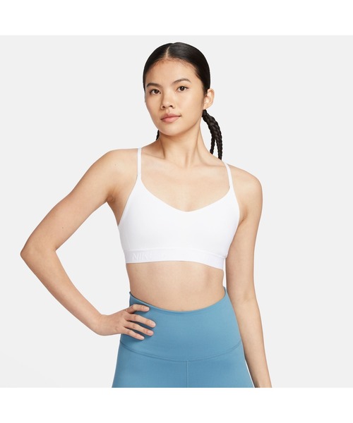 NIKE(ナイキ)の「ナイキ NIKE ナイキ DF LGT SPT インディ ブラ(スポーツブラ・レディース・ホワイト/ブラック/ブラウン/ネイビー/ブラック×ホワイト・S/M/L)」の2枚目の写真