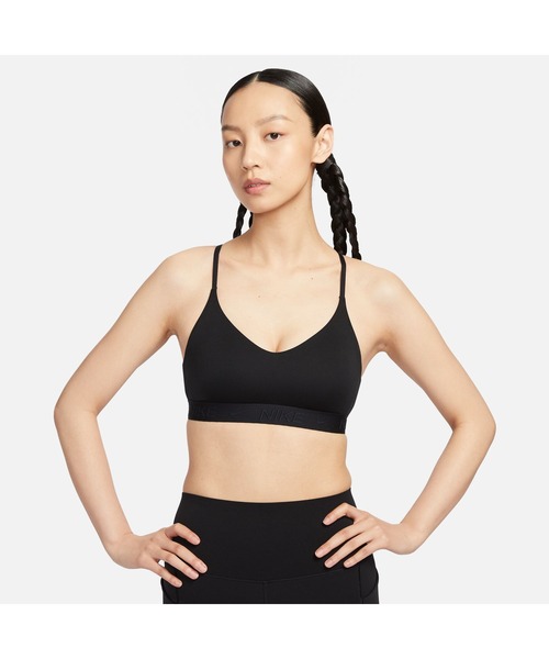 NIKE(ナイキ)の「ナイキ NIKE ナイキ DF LGT SPT インディ ブラ(スポーツブラ・レディース・ホワイト/ブラック/ブラウン/ネイビー/ブラック×ホワイト・S/M/L)」の3枚目の写真