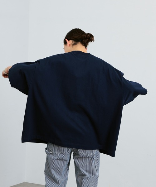 Lee（リー）の「Lee/リー【SUPER SIZED】Lee LOGO ショートスリーブ超BIG Teeシャツ（Tシャツ/カットソー・メンズ・ホワイト/ネイビー/チャコールグレー・FREE）」の13枚目の写真