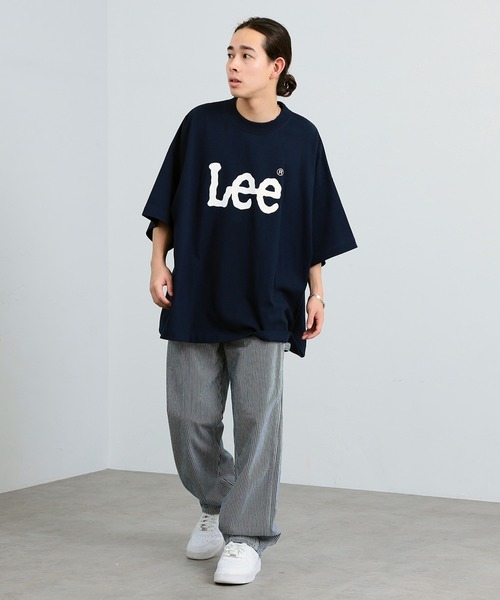 Lee（リー）の「Lee/リー【SUPER SIZED】Lee LOGO ショートスリーブ超BIG Teeシャツ（Tシャツ/カットソー・メンズ・ホワイト/ネイビー/チャコールグレー・FREE）」の15枚目の写真