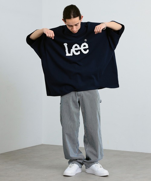 Lee（リー）の「Lee/リー【SUPER SIZED】Lee LOGO ショートスリーブ超BIG Teeシャツ（Tシャツ/カットソー・メンズ・ホワイト/ネイビー/チャコールグレー・FREE）」の17枚目の写真