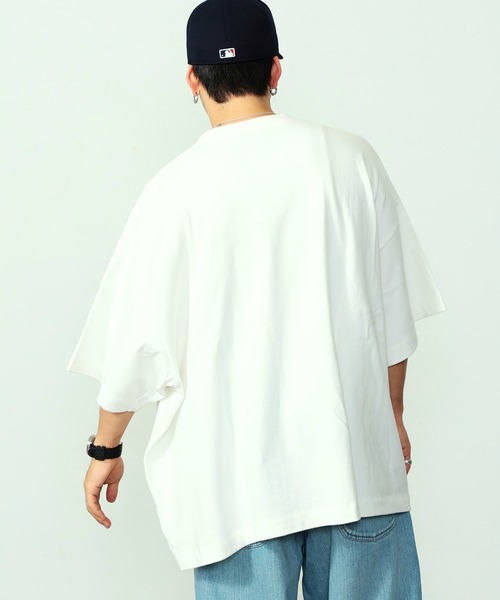 Lee（リー）の「Lee/リー【SUPER SIZED】Lee LOGO ショートスリーブ超BIG Teeシャツ（Tシャツ/カットソー・メンズ・ホワイト/ネイビー/チャコールグレー・FREE）」の18枚目の写真