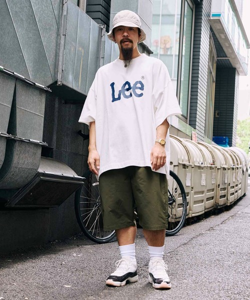 Lee（リー）の「Lee/リー【SUPER SIZED】Lee LOGO ショートスリーブ超BIG Teeシャツ（Tシャツ/カットソー・メンズ・ホワイト/ネイビー/チャコールグレー・FREE）」の5枚目の写真