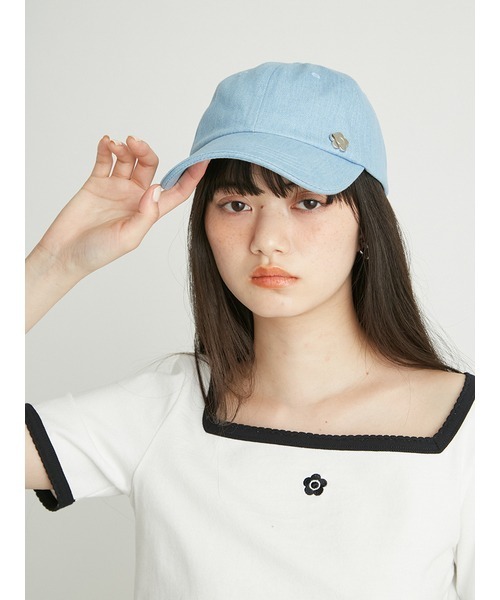 LILY BROWN（リリーブラウン）の「【LILY BROWN×MARY QUANT】デイジーモチーフキャップ（キャップ・レディース・ブラック/ライトブルー/ホワイト・FREE）」の13枚目の写真