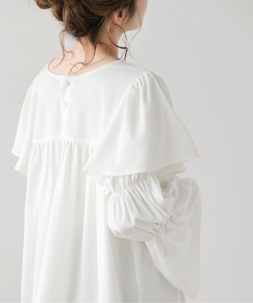 Lajour(ラジュール)の「前後2wayフリルブラウス(シャツ/ブラウス・レディース・ホワイト/ベージュ/ブラック・フリー)」の20枚目の写真