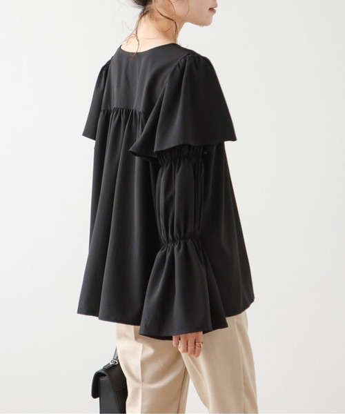 Lajour(ラジュール)の「前後2wayフリルブラウス(シャツ/ブラウス・レディース・ホワイト/ベージュ/ブラック・フリー)」の22枚目の写真