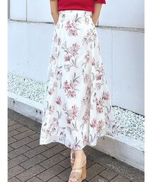 MERCURYDUO | ボタニカルフラワーフレアースカート(スカート)