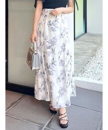 MERCURYDUO | ボタニカルフラワーフレアースカート(スカート)