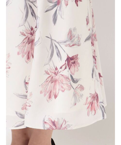 MERCURYDUO（マーキュリーデュオ）の「ボタニカルフラワーフレアースカート（スカート・レディース・チャコールグレー/ライトグレー/ピンク・SMALL/MEDIUM）」の13枚目の写真