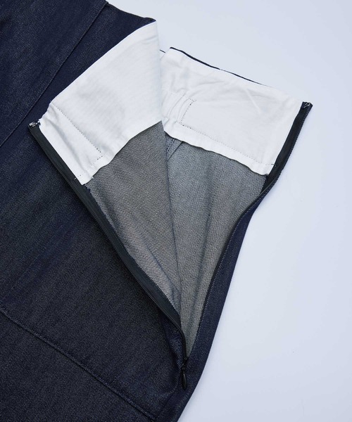 ROPE'（ロペ）の「シルクコットン ポケット付きデニムタイトスカート【メディア掲載】（デニムスカート・レディース・ネイビー・36/38/40）」の13枚目の写真