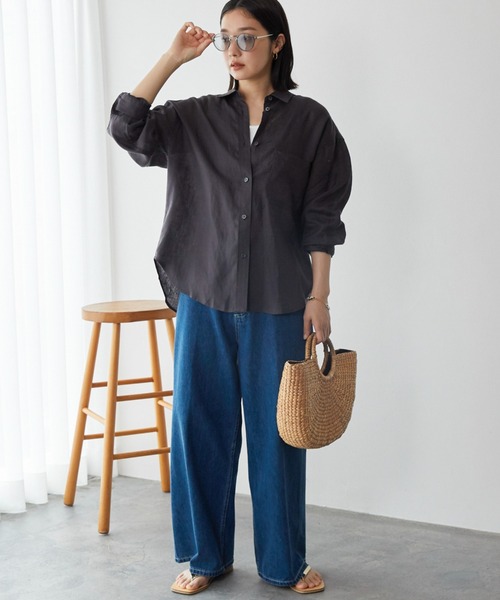 ドゥ アルシーヴ DOUX ARCHIVES European Flax リネンシャツ （BEG） ドゥ アルシーヴ DOUX ARCHIVES European Flax リネンシャツ