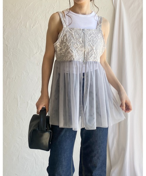 くまぽさま用 日時指定 Bibiy. CHLOE ペプラムビスチェ キャミソール セール】前後2wayペプラムビスチェ（キャミソール）｜tiptop