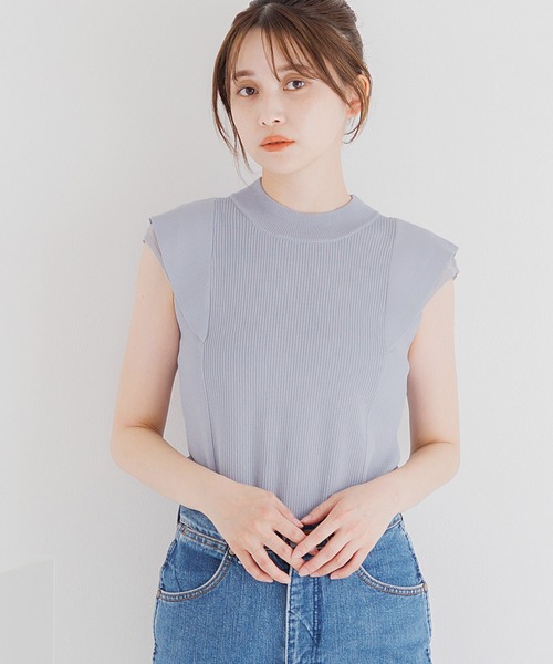 Dita Muaj.(ディータムアージュ)の「袖フリルミニプルオーバー(タンクトップ・レディース・ブラック/グレー/ナチュラル・FREE)」の9枚目の写真