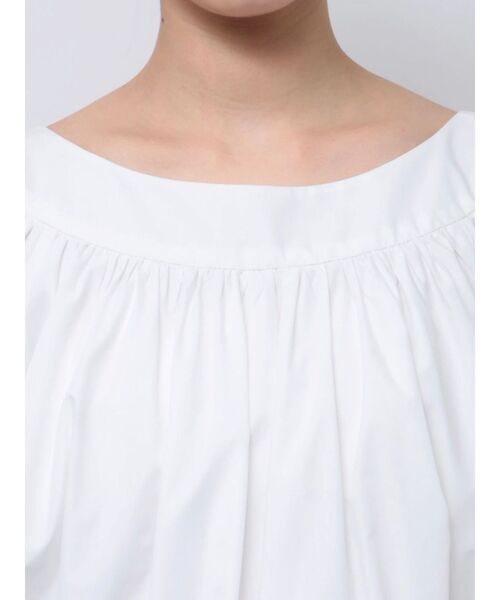 MERCURYDUO（マーキュリーデュオ）の「バックリボンボリュームバルーンブラウス（シャツ/ブラウス・レディース・ブラック/グリーン/オフホワイト・FREE）」の8枚目の写真