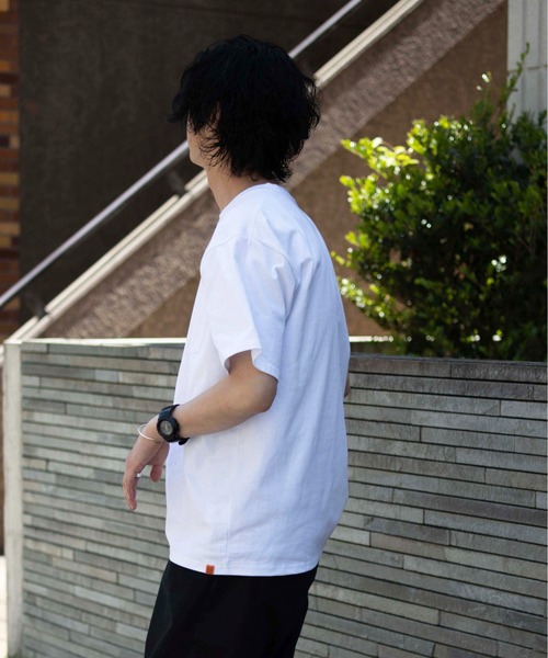 UNIVERSAL OVERALL(ユニバーサルオーバーオール)の「刺しゅうTシャツ / UNIV EMBROIDERY PK T(Tシャツ/カットソー・メンズ・クリーム/ブラック/ホワイト・M/XL/L)」の20枚目の写真
