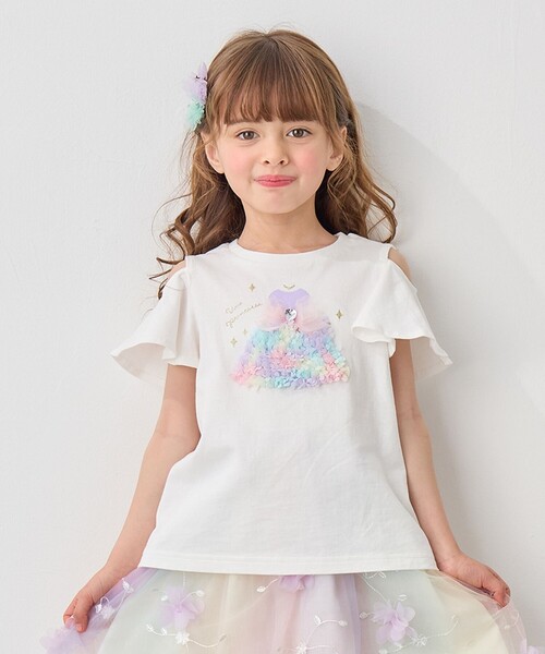 セール】接触冷感 しろくま オフショルダー Tシャツ（Tシャツ
