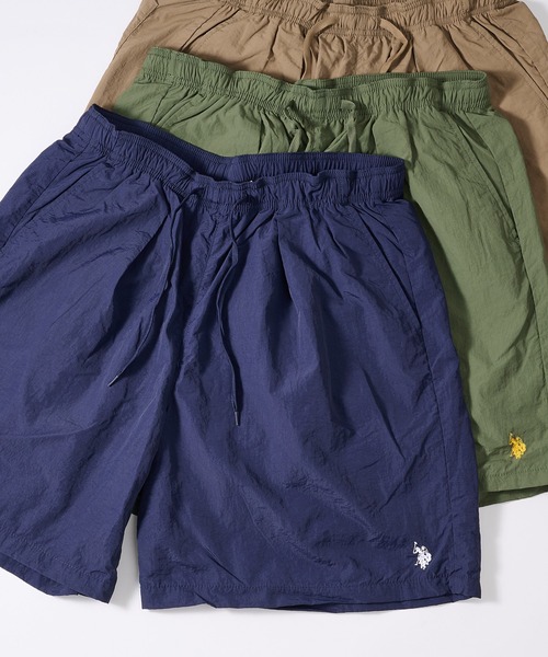 U.S. POLO ASSN.（ユーエスポロアッスン）の「【U.S. POLO ASSN.】ナイロンワッシャー裏メッシュワイドショート 043950　ショートパンツ/ハーフパンツ（その他パンツ・メンズ・グレー/カーキ/ブラック/ベージュ/ネイビー・S/M/L/LL）」の5枚目の写真