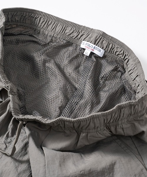U.S. POLO ASSN.（ユーエスポロアッスン）の「【U.S. POLO ASSN.】ナイロンワッシャー裏メッシュワイドショート 043950　ショートパンツ/ハーフパンツ（その他パンツ・メンズ・グレー/カーキ/ブラック/ベージュ/ネイビー・S/M/L/LL）」の11枚目の写真
