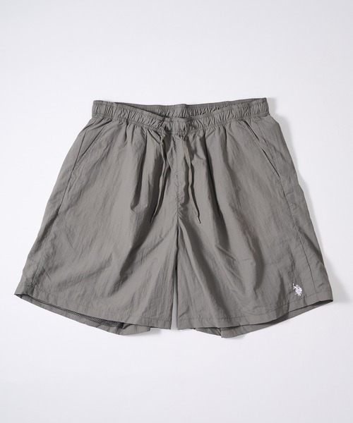 U.S. POLO ASSN.（ユーエスポロアッスン）の「【U.S. POLO ASSN.】ナイロンワッシャー裏メッシュワイドショート 043950　ショートパンツ/ハーフパンツ（その他パンツ・メンズ・グレー/カーキ/ブラック/ベージュ/ネイビー・S/M/L/LL）」の12枚目の写真
