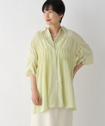LEPSIM | シャーリング5分袖シャツ　124092(シャツ/ブラウス)
