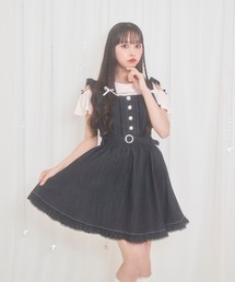 リボンデニムジャンスカ