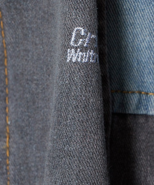 ROOPTOKYO（ループトウキョウ）の「半袖デニムパッチワークシャツ（シャツ/ブラウス・メンズ・インディゴブルー・M/L/XL）」の6枚目の写真