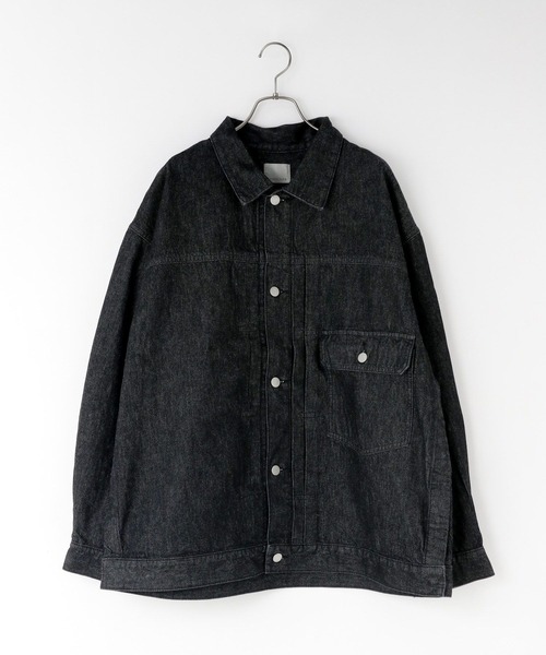 LOWRYS FARM（ローリーズファーム）の「デニムタックＧジャン 131421（デニムジャケット・メンズ・インディゴブルー/ブラック・MEDIUM/LARGE）」の13枚目の写真