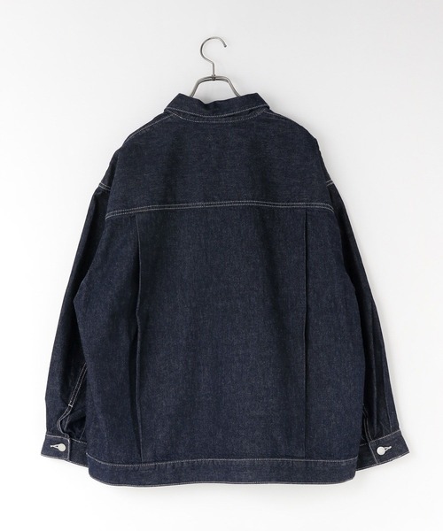 LOWRYS FARM（ローリーズファーム）の「デニムタックＧジャン 131421（デニムジャケット・メンズ・インディゴブルー/ブラック・MEDIUM/LARGE）」の6枚目の写真